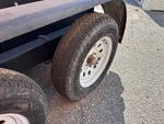 Trailer Chassis with Left Rear Tire
