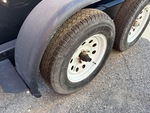 Trailer Chassis with Left Front Tire