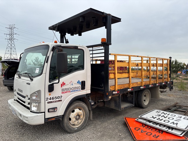 2019 Isuzu NPR HD 4x2 Flatbed Truck
