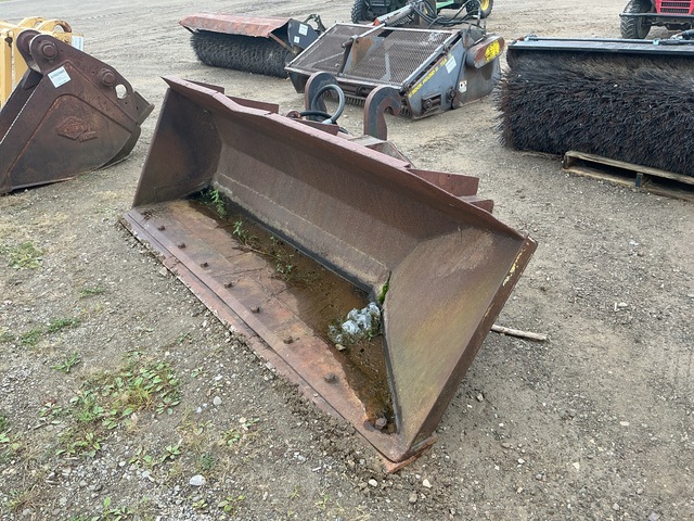 Balderson 108 in Side Dump Wheel Loader Bucket - Fits Cat IT28F, 416-420 Balderson 108 in Side Dump Wheel Loader Bucket - Fits Cat IT28F, 416-420