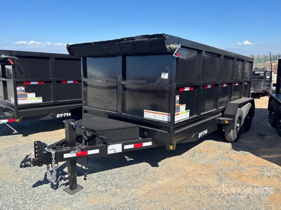 2027 Denton DT07144 14 ft T/A Dump Utility Trailer