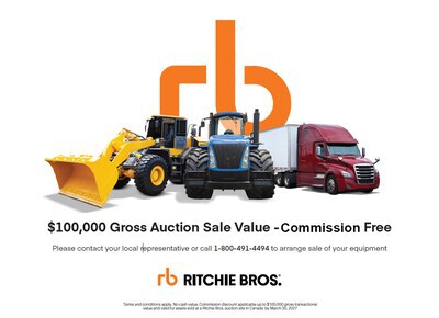 Ritchie Bros. $100,000 Commission-Free Auction Voucher