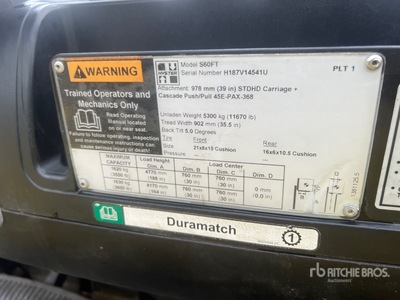 2020 Hyster S60FT 1630 lb Cushion Tire Forklift