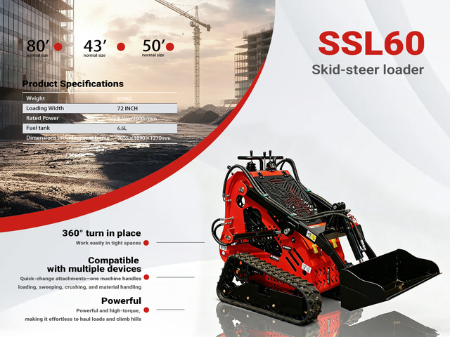 2026 SSL60-RED Mini Compact Track Loader (Unused)