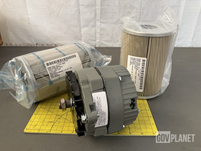 (3) Gear Filter Elements, (1) Alternator & Assorted Items