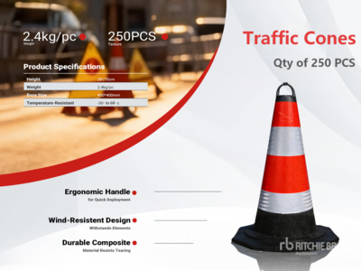 Quantity of (250) 2026 TSC 28 in Autobahnkegel (Unused)
