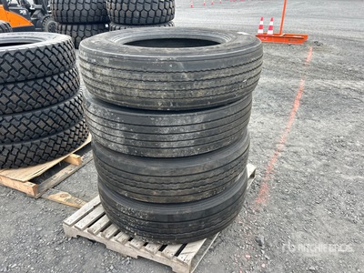 Quantity of (4) 285/75R24.5 Tires