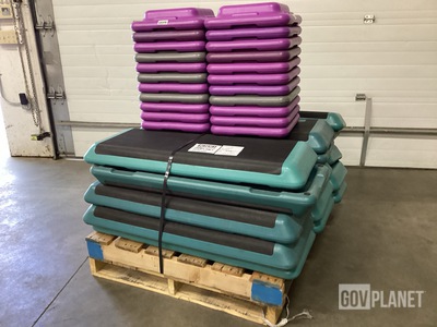 (37) Assorted Step Aerobic Platform Components
