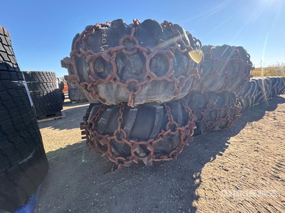 Quantity of (4) 35.5R32 Skidder Tires