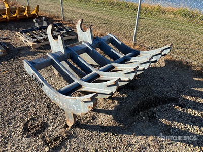 66 in Q/C Excavator Rake - Fits Hitatchi ZX230/ZX270