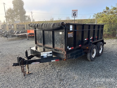 2007 Snake River 12 ft T/A Remolque Bañera Ligero