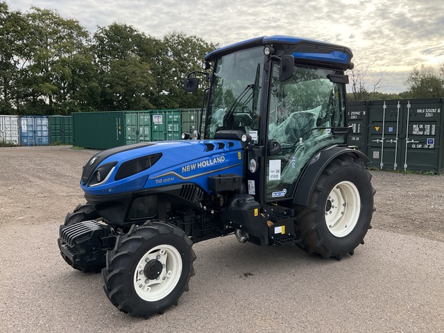 2025 New Holland T4.100N Blue Cab 4 4WD Tractor (Unused)