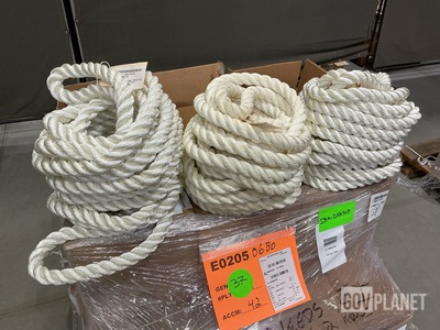(15) Consolidated Cordage 5428793 Single Leg Fiber Rope Assemblies