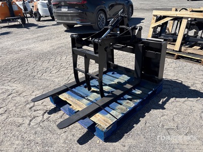 Prime PG 48 in Skid steer 48" forks and grapple شوكة تشبك مع مشبك لمزودة توجيه انزلاقي