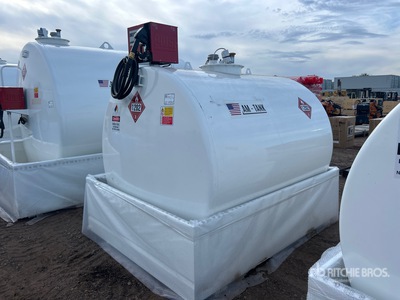 2026 AM Tank 1000 1050 gal Skid Mounted Steel Diesel Benzinetank (Unused)