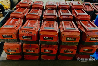 Quantity of (50)  Hilti 8.0 Legacy Batteries