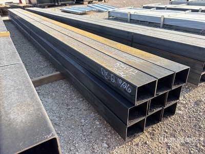 Quantity of (9) 5 in x 4 in x 20 ft 11 GA Rectangle Tubing (Unused) (Unused)