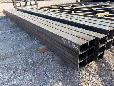 Quantity of (9) 5 in x 4 in x 20 ft 11 GA Rectangle Tubing (Unused) (Unused)