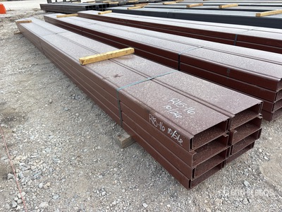 Quantity of (16) 8 in x 20 ft C- Purlin (Unused)