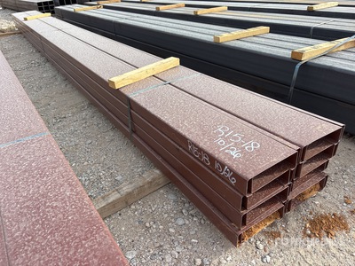 Quantity of (16) 8 in x 20 ft C- Purlin (Unused)