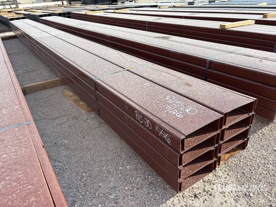 Quantity of (16) 8 in x 20 ft C- Purlin (Unused)