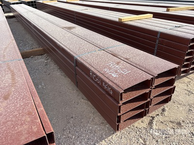 Quantity of (16) 8 in x 20 ft C- Purlin (Unused)