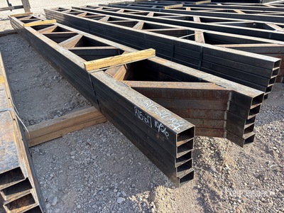 Quantity of (5) 18 in x 20 ft Metal Trusses (Unused)
