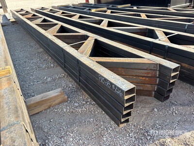 Quantity of (5) 18 in x 20 ft Metal Trusses (Unused)