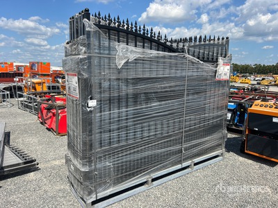 Quantity of (6) 2026 SUNTOP S0720 20 ft Wrought Iron Bi-Parting Portail d'entrée (Unused)