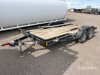 2014 Diamond C 16 ft T/A Equipment Trailer
