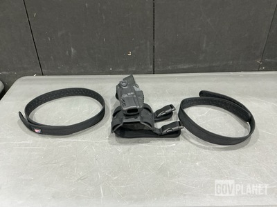 (11) Individual Holsters, (77) Military Police Belts & Assorted Items