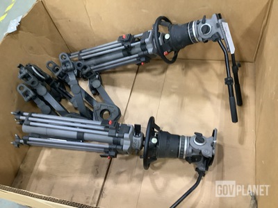 (2) Cartoni P20 Camera Tripods