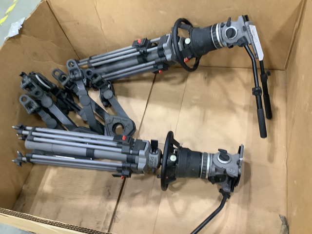 (2) Cartoni P20 Camera Tripods
