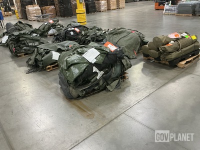(6) Camouflage Screening Support Systems & (16) Tent Sections