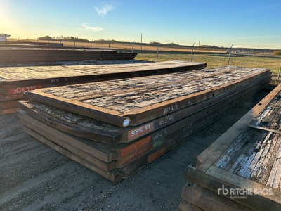 Quantity of (5) 8 Ft x 40 Ft Rig Matten
