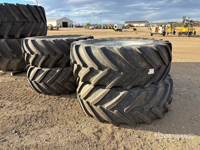 Quantity of (4) Michelin Multibib 650/65R38 Tires - Fits Case IH Patriot 3330 Sprayer