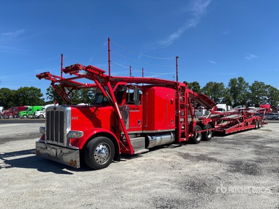 2018 Peterbilt 389 6x4 Sleeper Car Carrier Truck