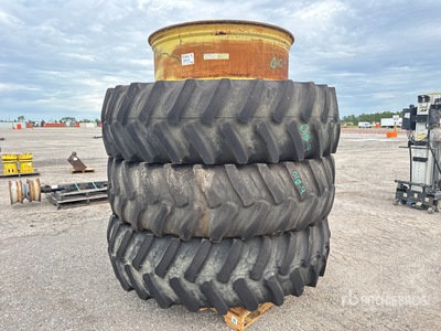Quantity of (3) Firestone 520/85R46 520/85R46 Opony - Fits John Deere 9630