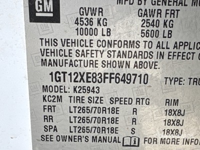 2015 GMC Sierra 2500HD 4x4 Crew Cab Pickup