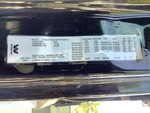 General Appearance with Motor Vehicle Safety Standards Label
