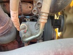 Engine with A/C Compressor