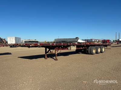 2014 Manac 53 ft Tri/A Flatbed Przyczepa do pól naftowych