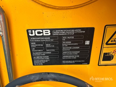 2022 JCB 3CX14 4x4 Chargeuse-pelleteuse