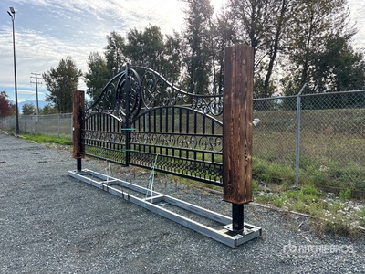2026 EG EarthyGrounds EG-T20-SC 20 ft x 8 ft 5 in Steel Bi-Parting Puerta de entrada (Unused)