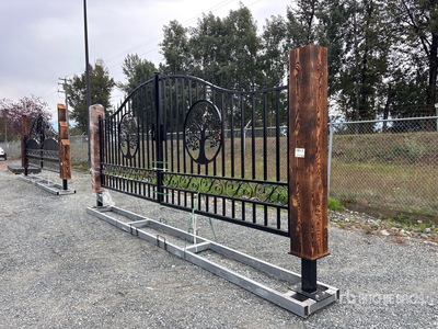 2026 EG EarthyGrounds EG-T20-TL 20 ft x 8 ft 5 in Steel Bi-Parting Cancello (Unused)