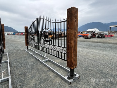 2026 EG EarthyGrounds EG-T20-CM 20 ft x 8 ft 5 in Steel Bi-Parting Cancello (Unused)