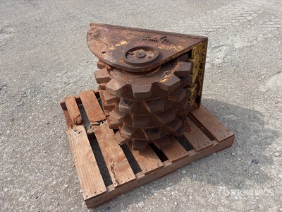 Tooth Pro 20 in Backhoe Compaction Wheel - Fits Cat 430