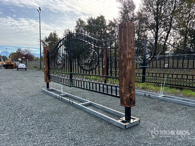 EG EarthyGrounds EG-T20-DM 20 ft x 8 ft 5 in Steel Bi-Parting Puerta de entrada (Unused)