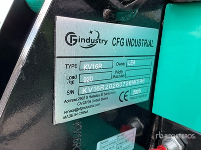 2026 CFG KV16R Mini-pelle (Unused)