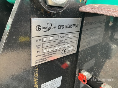 2026 CFG KT13R Mini Excavator (Unused)